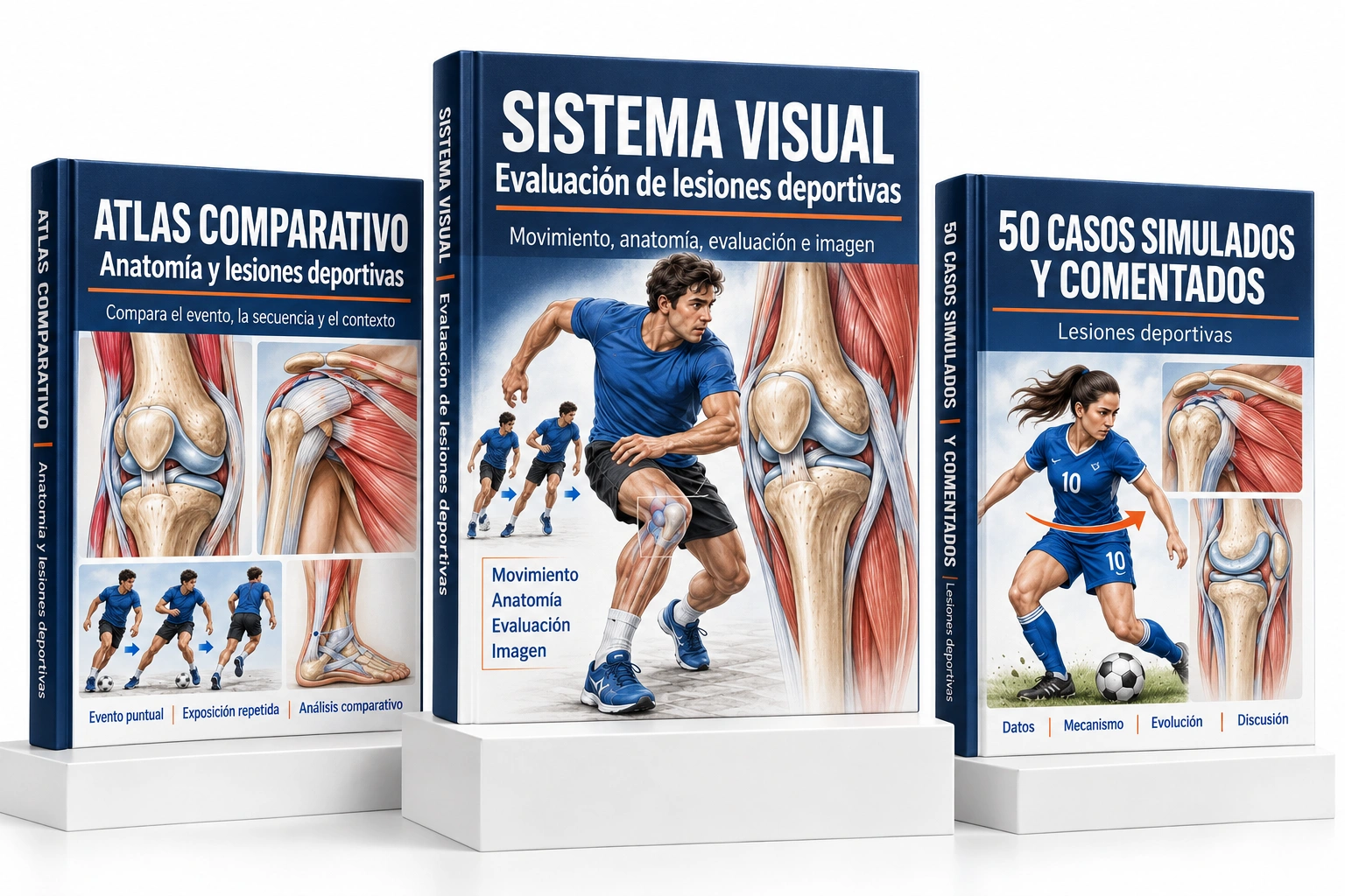 Biblioteca Visual de Lesiones Deportivas: Sistema Visual, Atlas Comparativo y 50 Casos Simulados