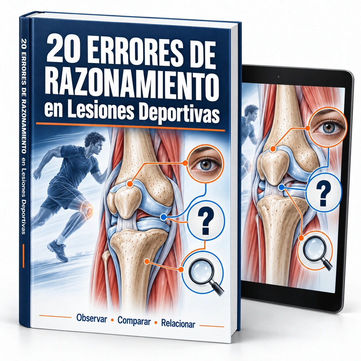 Mockup ilustrativo del recurso digital 20 Errores de Razonamiento en Lesiones Deportivas